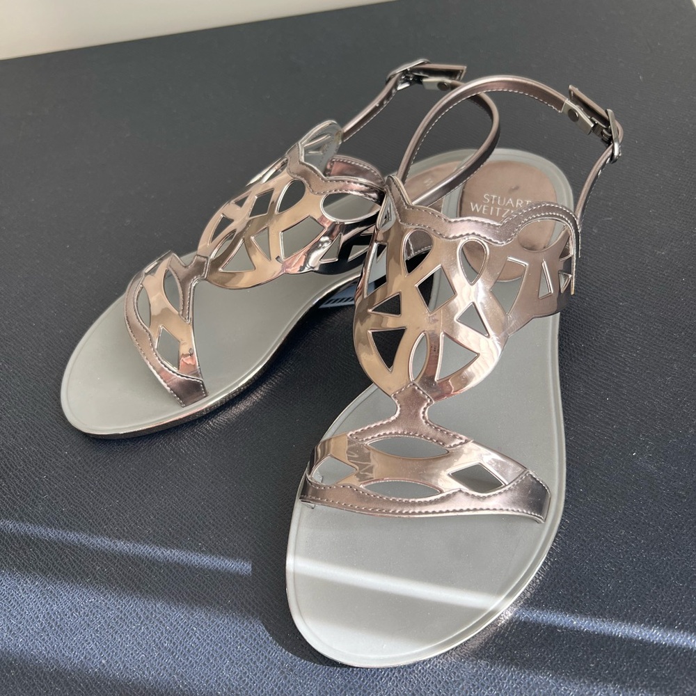 Stuart Weitzman Metallic Sandals